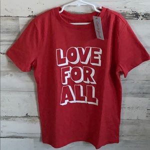 NWT Cat & Jack Love For All Boys Shirt